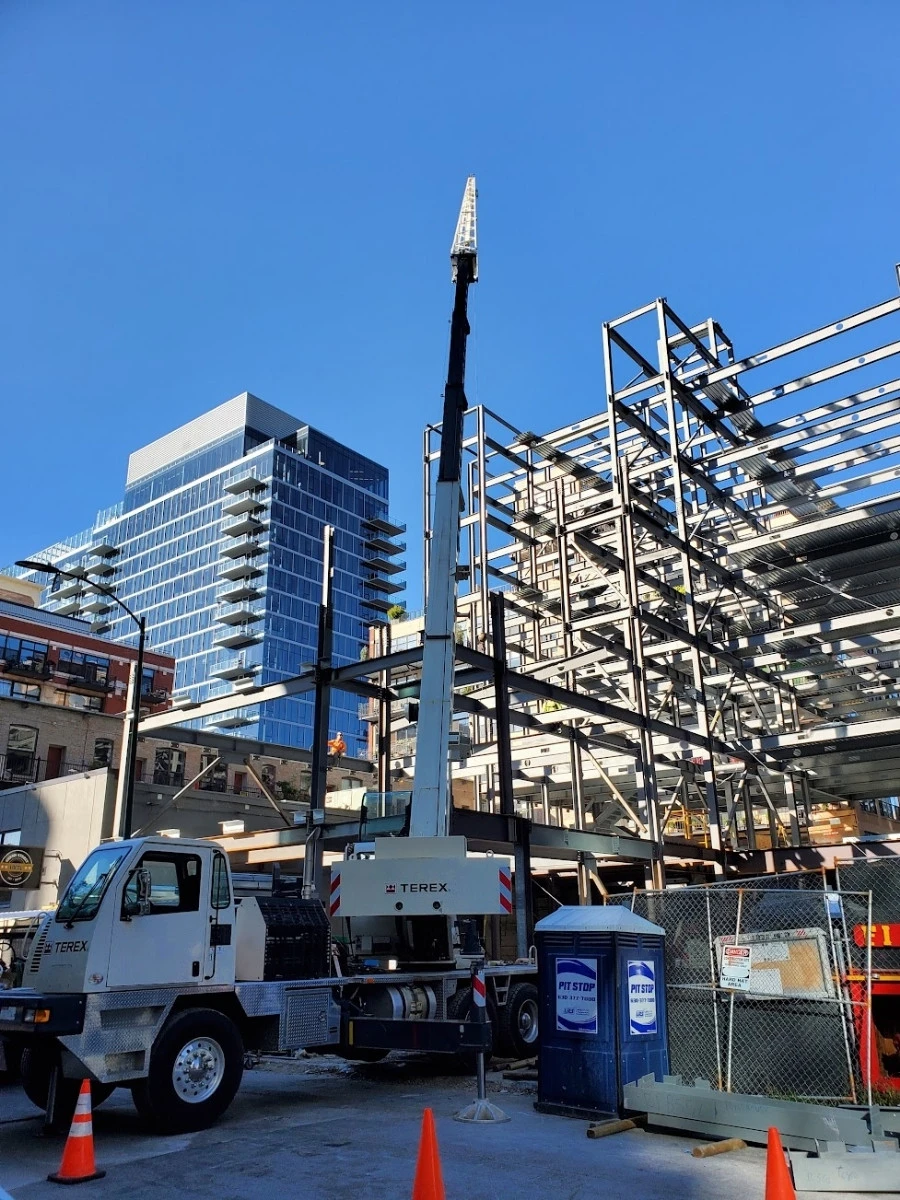 truck crane lifting steel beams chicago truck crane lifting steel beams chicago